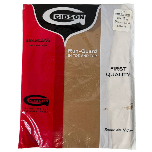 Gibson Vintage Nylons Seamless Dead Stock NIP - Picture 1 of 2